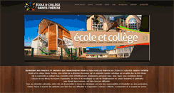 Desktop Screenshot of ecole-college-sainte-therese.fr